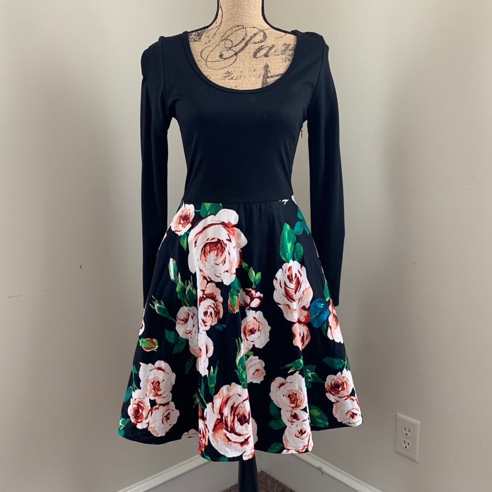 Black/Floral Dress